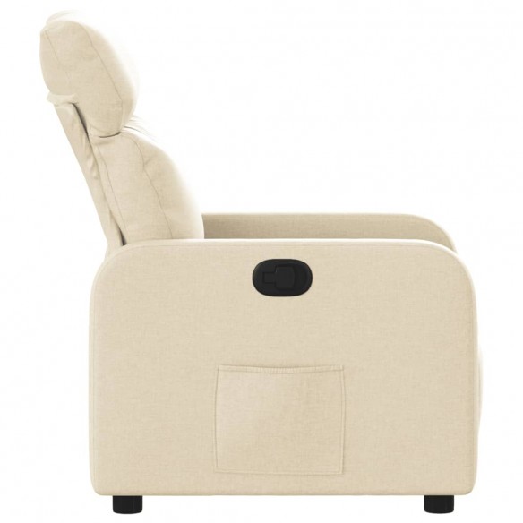 Fauteuil inclinable Crème Tissu