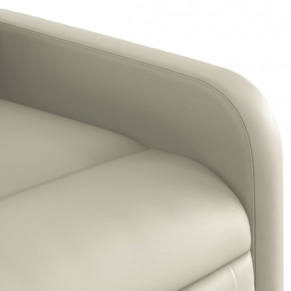 Fauteuil inclinable Crème Similicuir