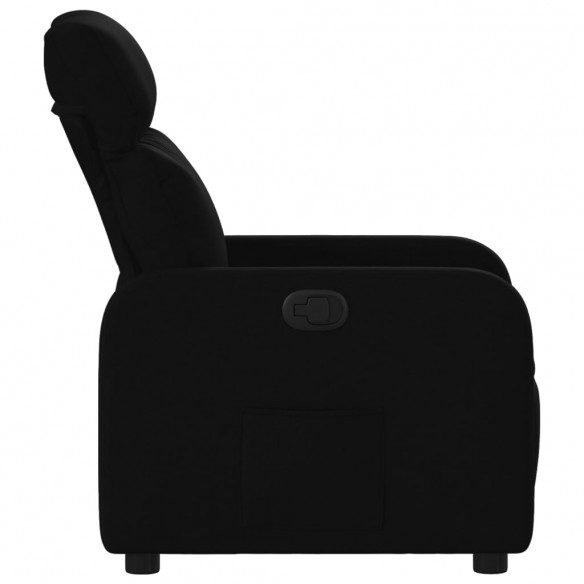 Fauteuil inclinable Noir Tissu