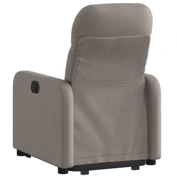 Fauteuil inclinable électrique taupe tissu