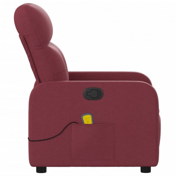 Fauteuil de massage inclinable Rouge bordeaux Tissu