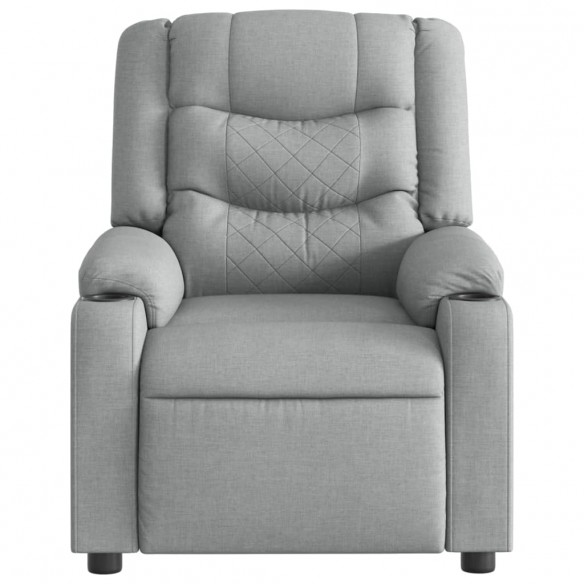 Fauteuil inclinable Gris clair Tissu