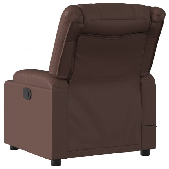 Fauteuil de massage inclinable Marron Similicuir