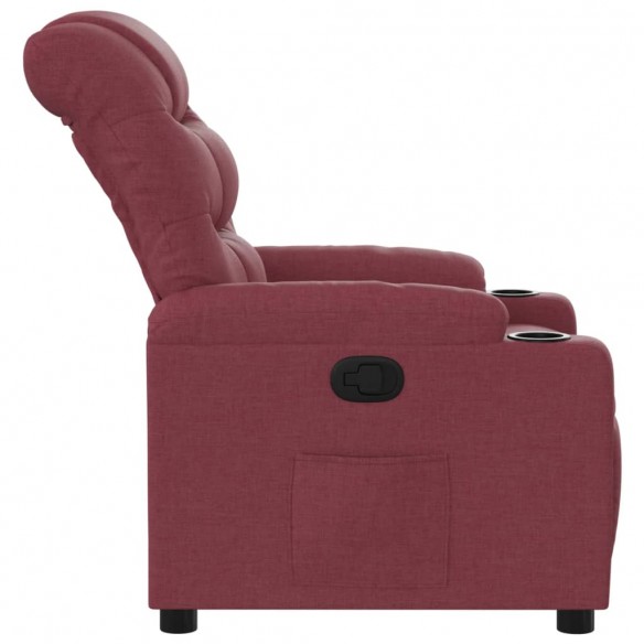 Fauteuil inclinable Rouge bordeaux Tissu