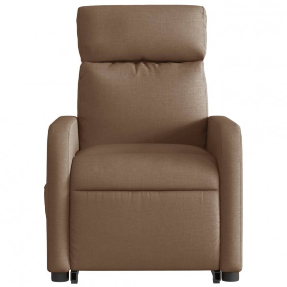 Fauteuil inclinable de massage électrique Marron Tissu