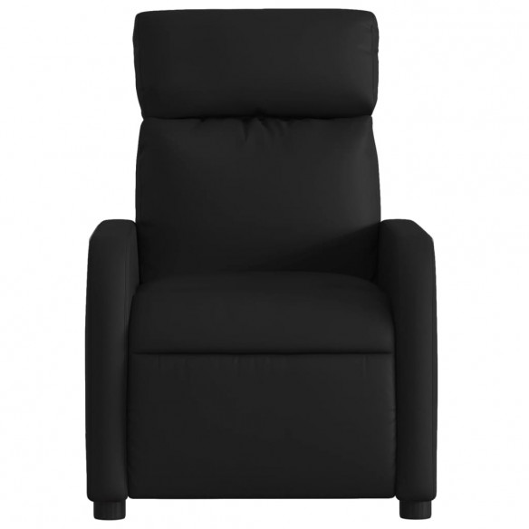 Fauteuil de massage inclinable Noir Similicuir