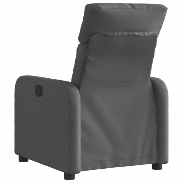 Fauteuil inclinable électrique Gris foncé Tissu