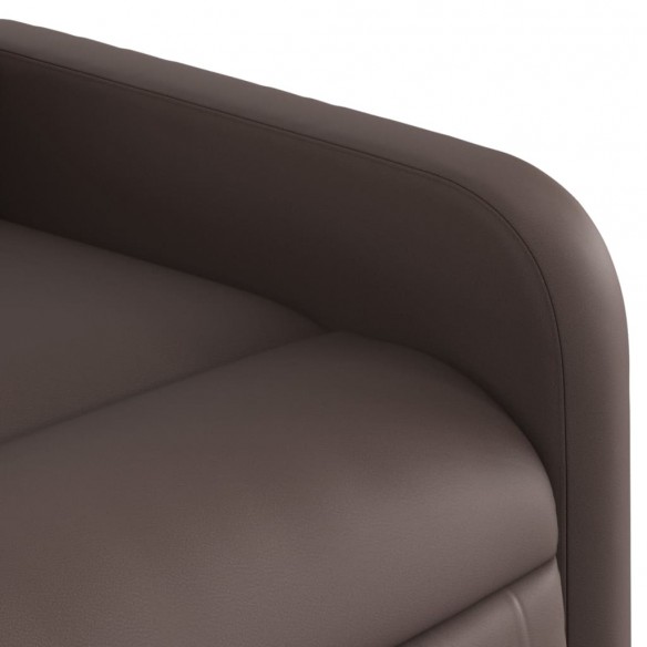 Fauteuil inclinable de massage Marron Similicuir