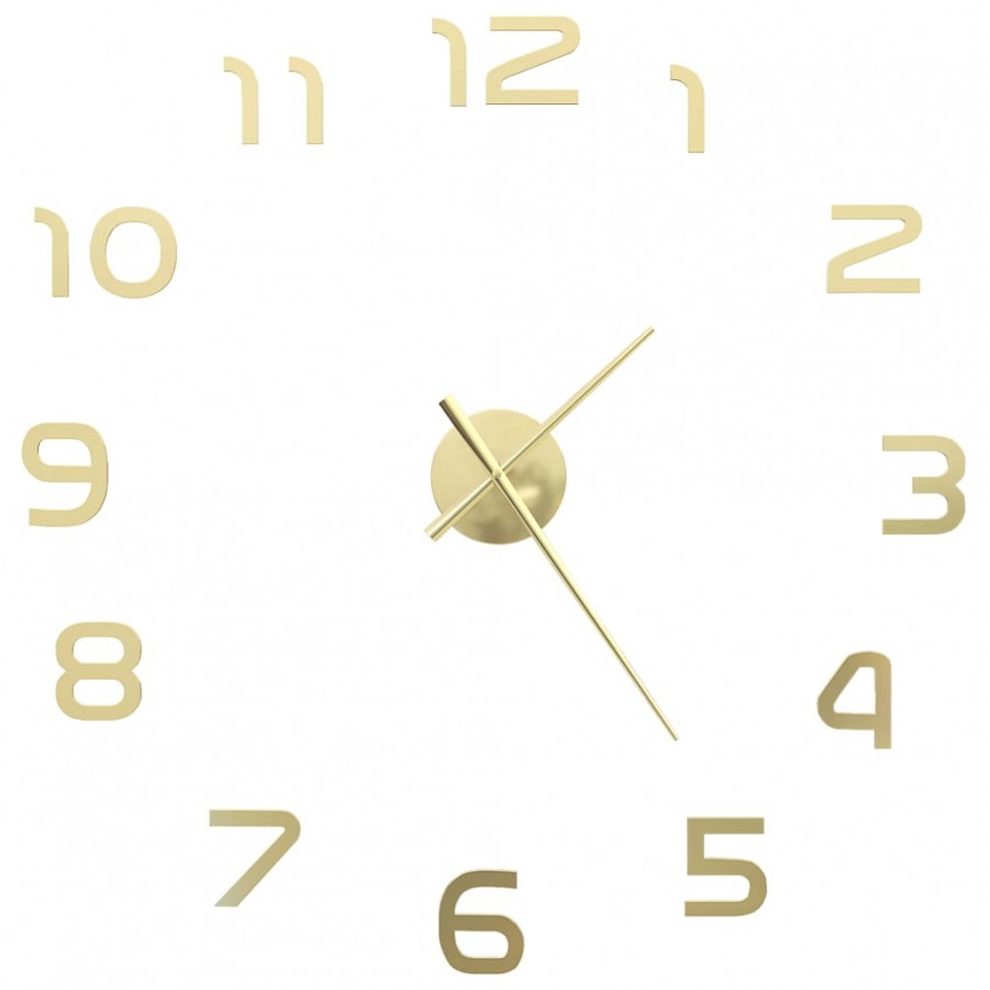 Horloge murale 3D Design moderne 100 cm XXL Doré Horloge murale 3D Design moderne 100 cm XXL Doré
