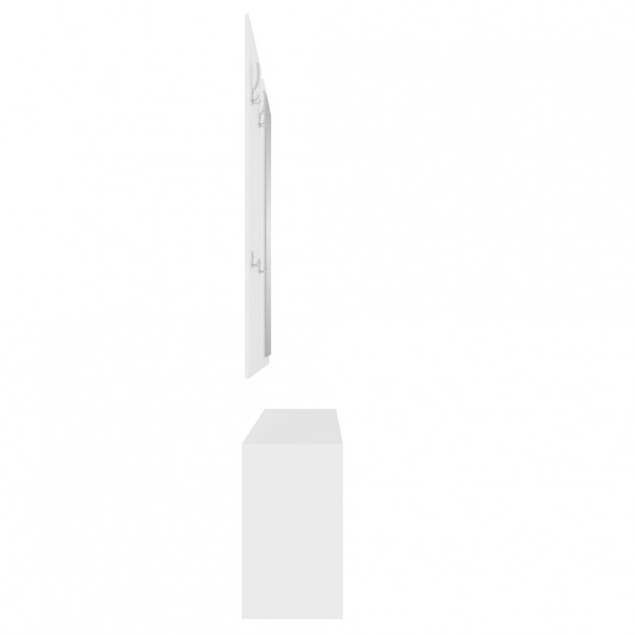 Ensemble d'armoires à chaussures 3-en-1 Blanc 