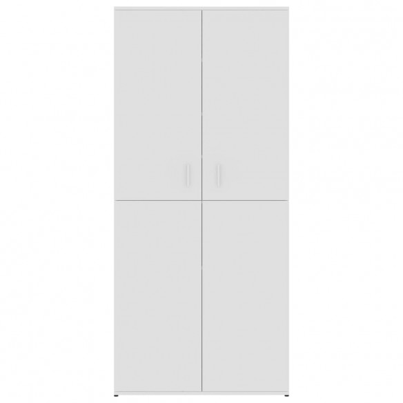 Armoire à chaussures Blanc 80x39x178 cm Aggloméré