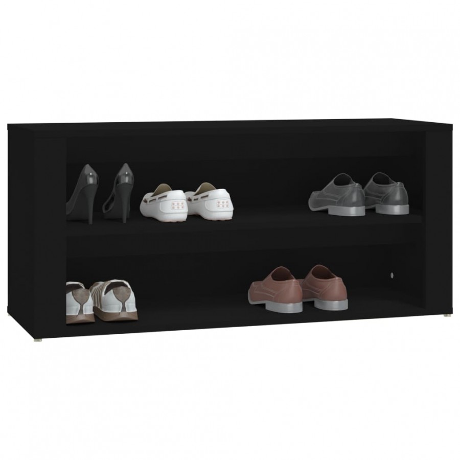 Étagère à chaussures Noir 100x35x45 cm 
