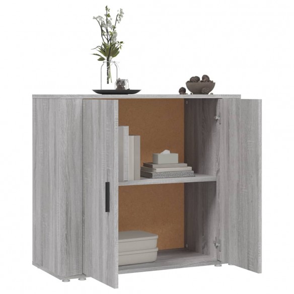 Buffet Sonoma gris 80x33x70 cm Bois d'ingénierie