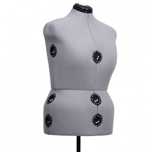 Mannequin de robe ajustable pour femme Gris L Taille 44-50