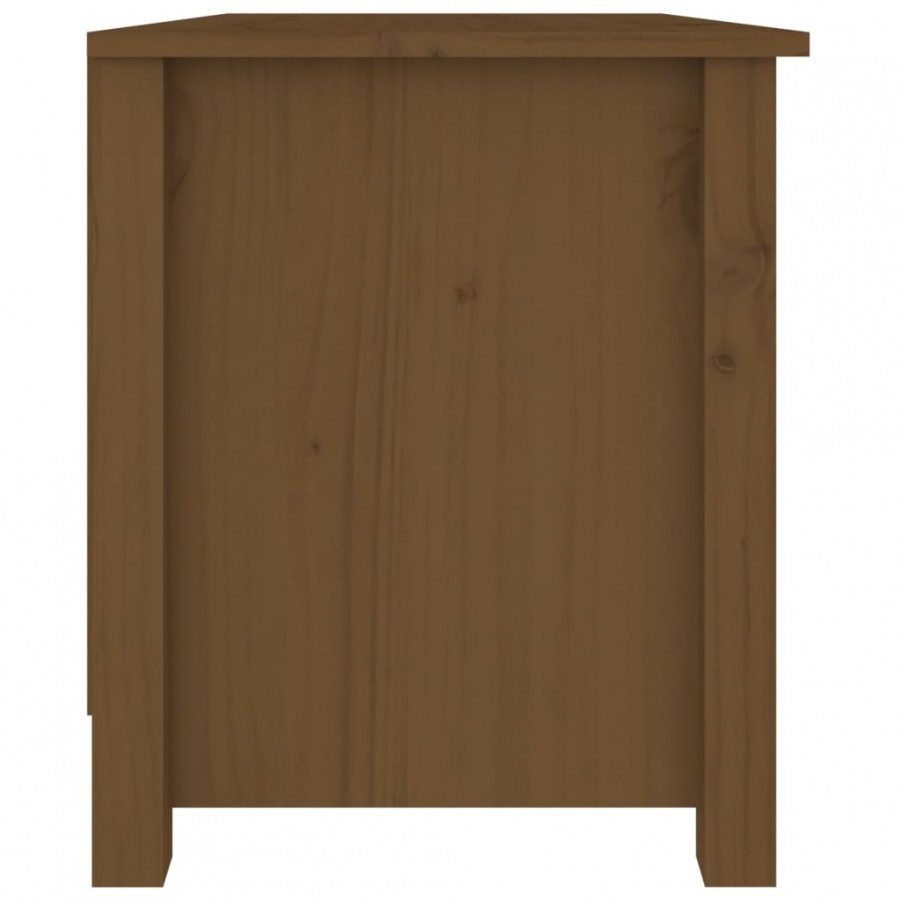 Banc à chaussures Marron miel 70x38x45,5 cm Pin massif Banc à chaussures Marron miel 70x38x45,5 cm Pin massif