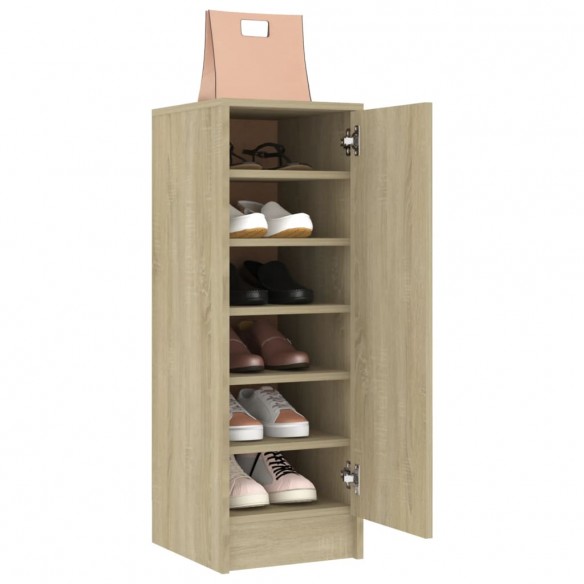 Armoire à chaussures Chêne Sonoma 32x35x92 cm Aggloméré