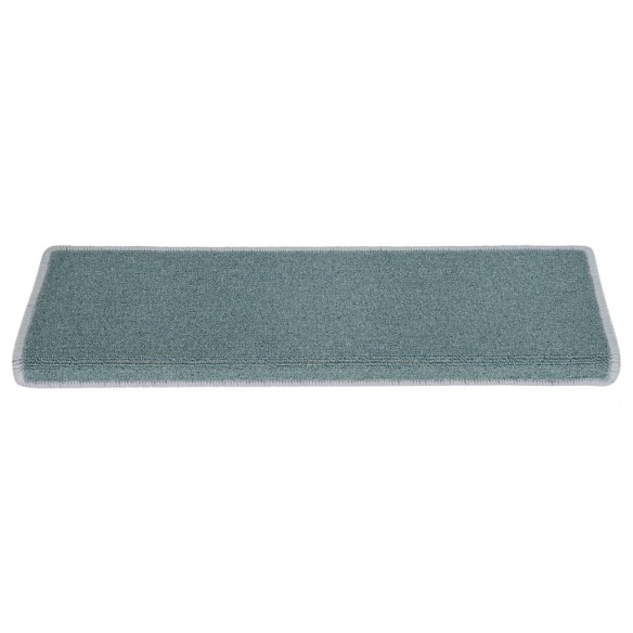 Tapis d'escalier 15 pcs 65x21x4 cm Bleu