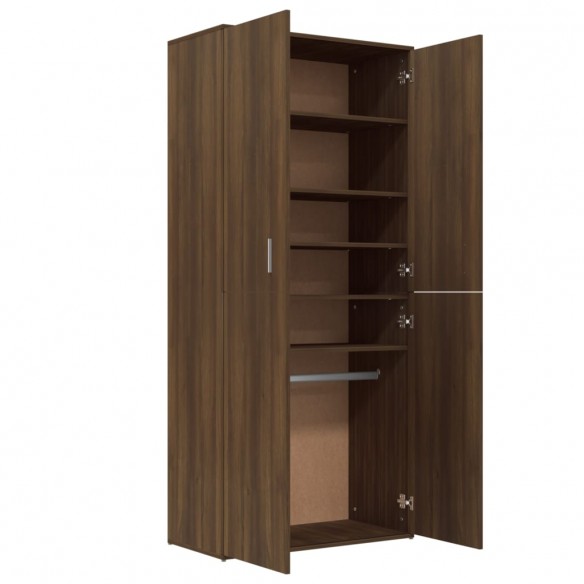 Armoire à chaussures Chêne brun 80x39x178 cm Bois d'ingénierie