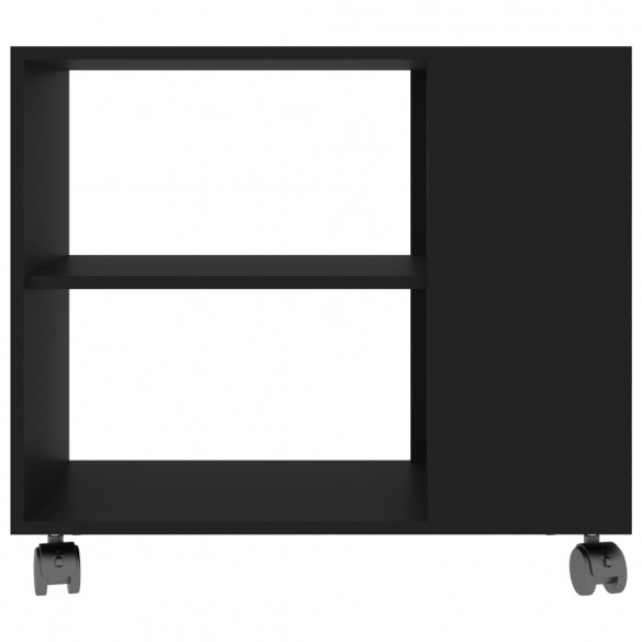 Table d'appoint Noir 70x35x55 cm Bois d'ingénierie