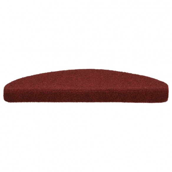 Tapis autoadhésifs de marches 10 pcs Rouge 65x21x4cm Aiguilleté