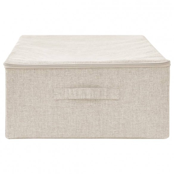 Boîte de rangement Tissu 70x40x18 cm Crème