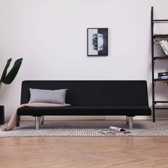 Canapé-lit Noir Polyester