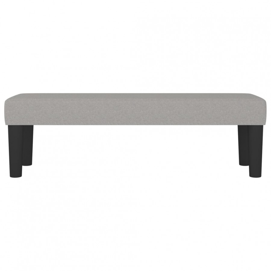 Banc Gris clair 100x30x30 cm Tissu