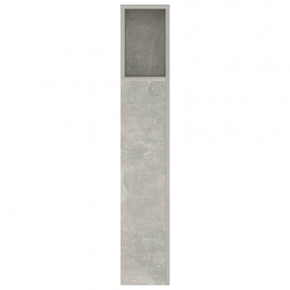 Armoire de tête de lit Gris béton 140x18,5x104,5 cm