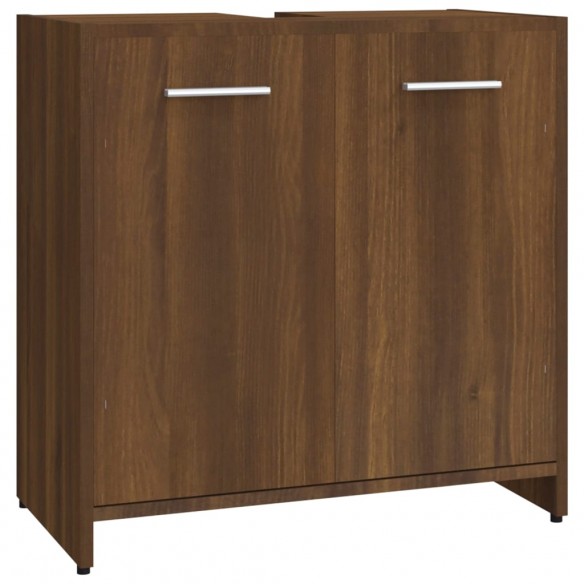 Armoire de bain Chêne marron 60x33x60 cm Bois d'ingénierie