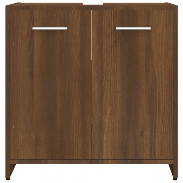 Armoire de bain Chêne marron 60x33x60 cm Bois d'ingénierie