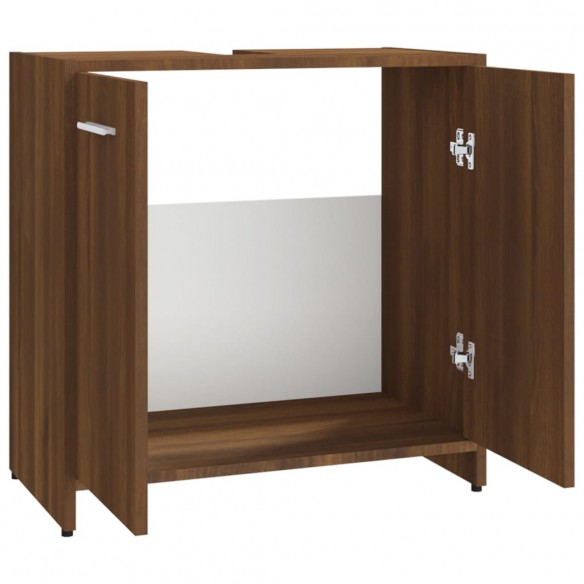 Armoire de bain Chêne marron 60x33x60 cm Bois d'ingénierie