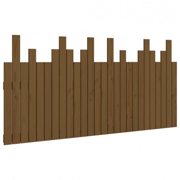 Tête de lit murale Marron miel 166x3x80 cm Bois massif de pin