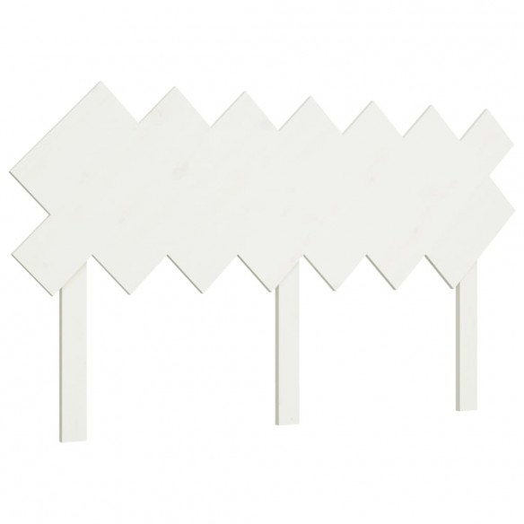 Tête de lit Blanc 141x3x80,5 cm Bois massif de pin