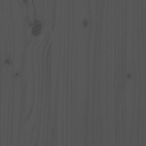 Lit coulissant Gris Bois de pin solide 2x(80x200) cm