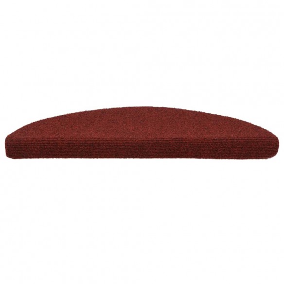 Tapis autoadhésifs de marches 5 pcs Rouge 56x17x3 cm Aiguilleté