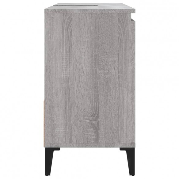 Armoire de bain sonoma gris 65x33x60 cm bois d'ingénierie