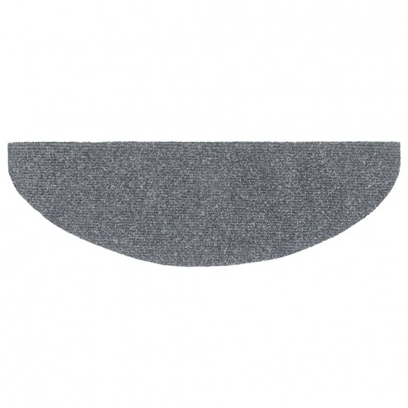 Tapis autoadhésifs de marches 10 pcs Gris clair 65x21x4 cm