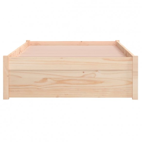 Cadre de lit bois massif 90x190 cm simple