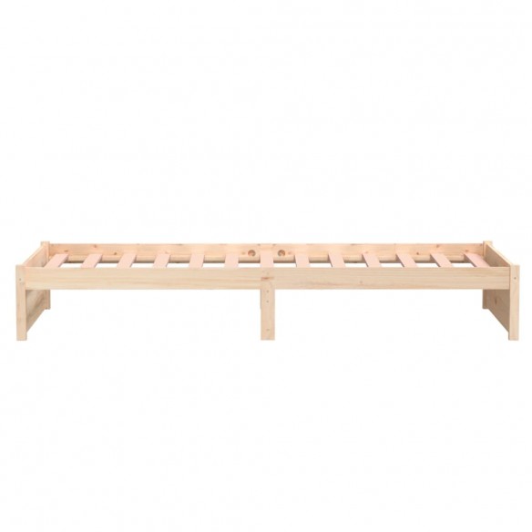 Cadre de lit bois massif 90x190 cm simple