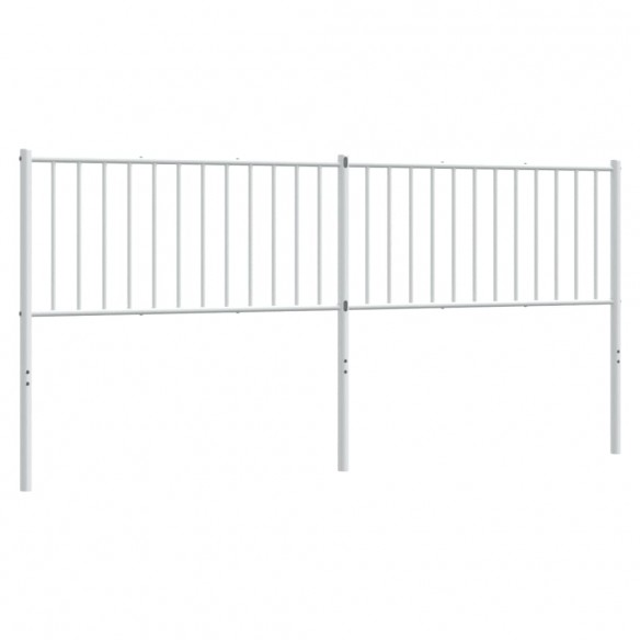 Tête de lit métal blanc 193 cm