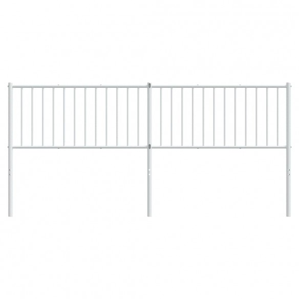 Tête de lit métal blanc 193 cm