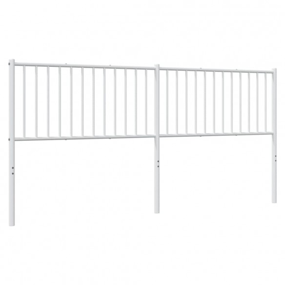 Tête de lit métal blanc 193 cm