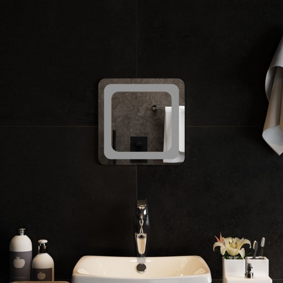 Miroir de salle de bain à LED 30x30 cm