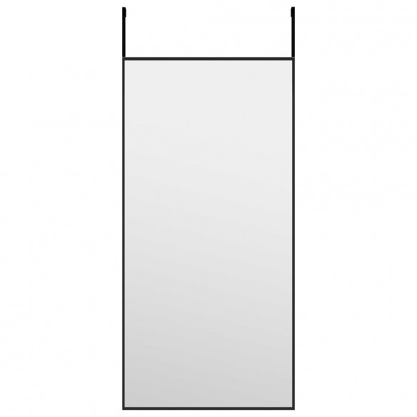Miroir de porte Noir 30x60 cm Verre et aluminium