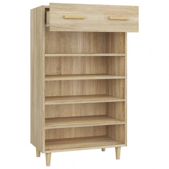 Armoire à chaussures Chêne sonoma 60x35x105cm Bois d'ingénierie