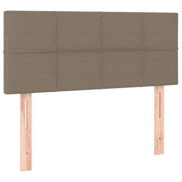 Sommier à lattes de lit avec matelas Taupe 80x200 cm Tissu