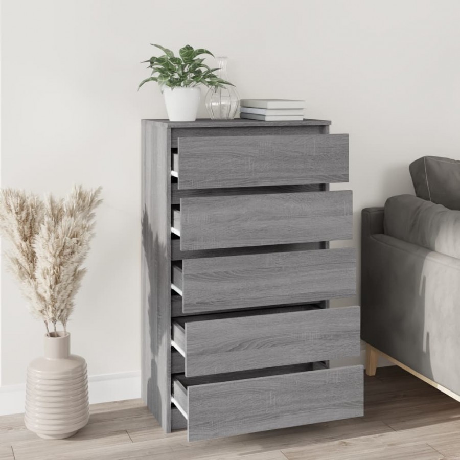 Commode Sonoma gris 60x36x103 cm 