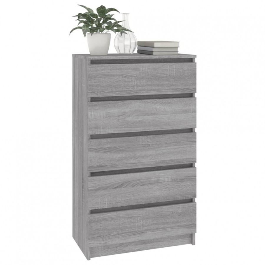 Commode Sonoma gris 60x36x103 cm 