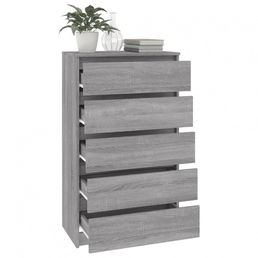 Commode Sonoma gris 60x36x103 cm 