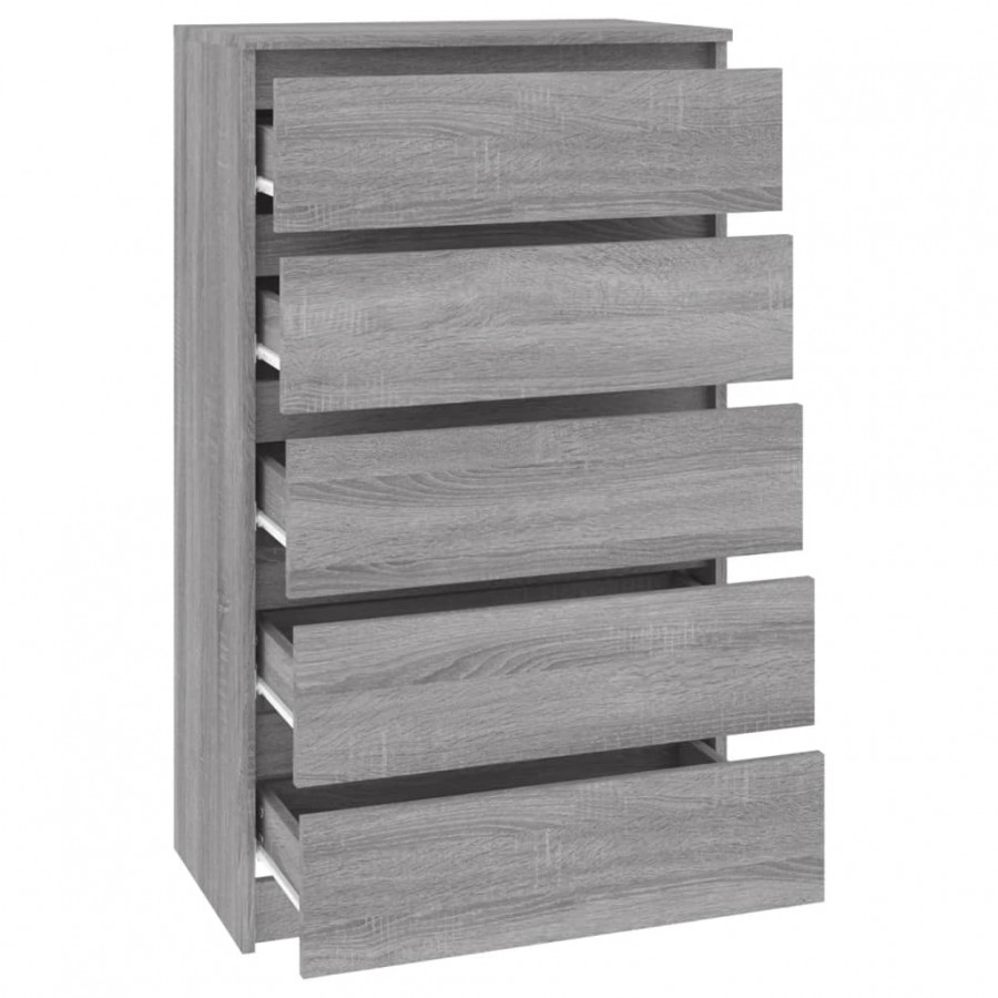 Commode Sonoma gris 60x36x103 cm 